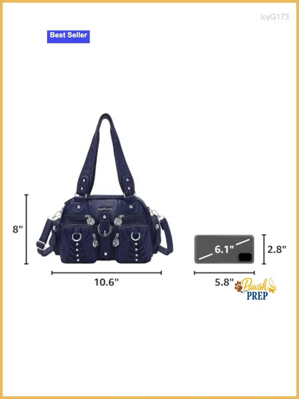 Soft Faux Leather Hobo Handbag Women Crossbody Shoulder Bag Multipocket Purse